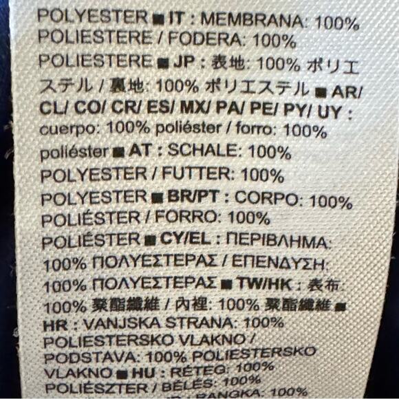 Gap navy blue orange sleeveless knee length a-line dress size medium M
 b33 - Picture 3 of 5